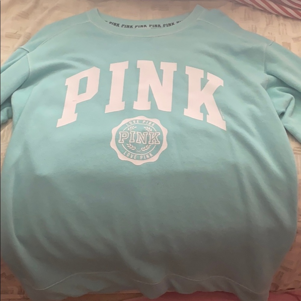Long sleeve pink sweater